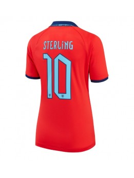 Engleska Raheem Sterling #10 Zenski Gostujuci Dres SP 2022 Kratak Rukavima